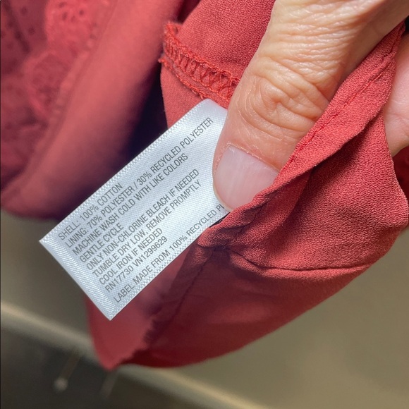 Knox Rose Terracotta Sleeveless Eyelet Dress Size Small NWT - Picture 8 of 8